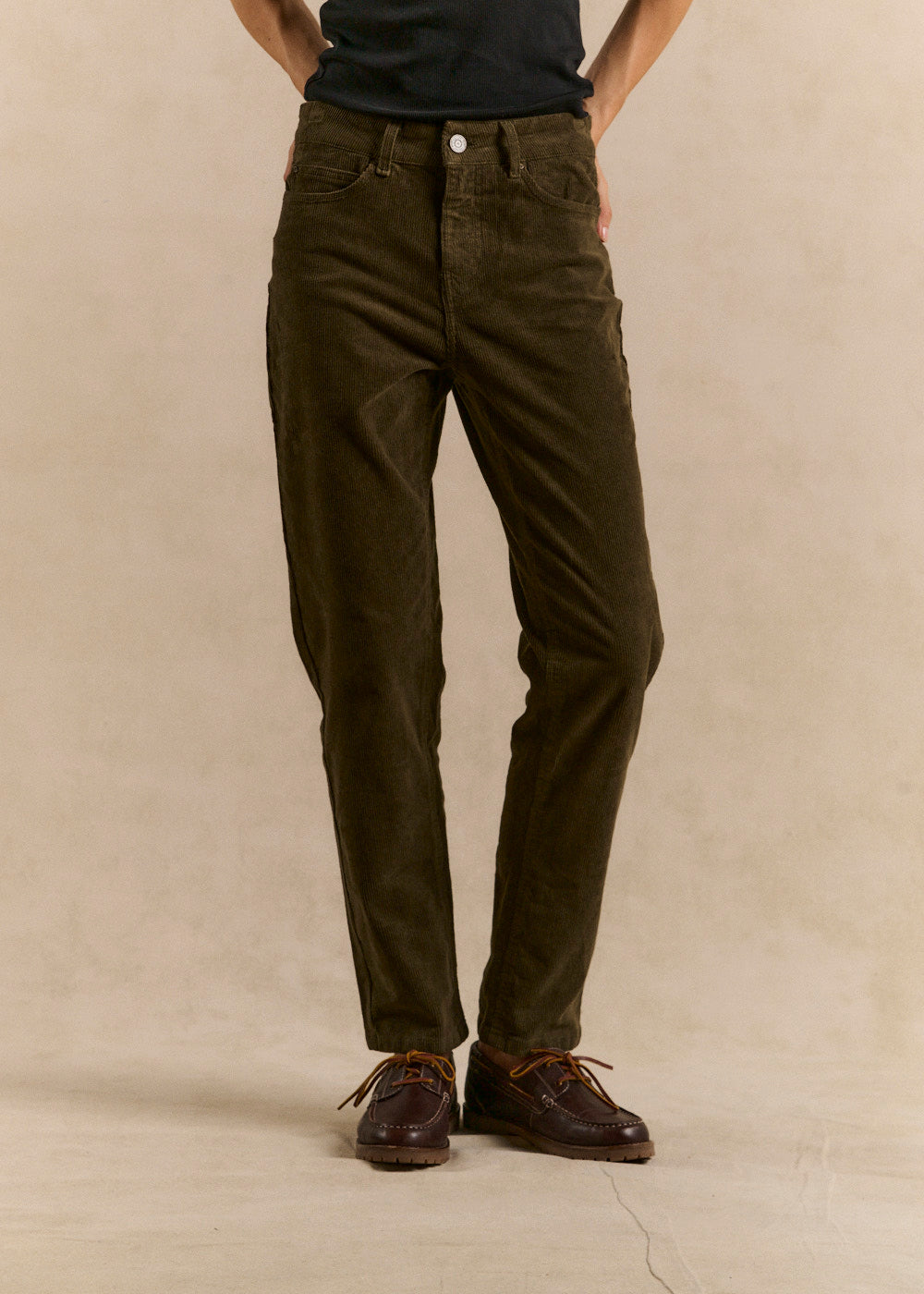 Pantalon slim en velours - Sud Express - 2 - Sud Express