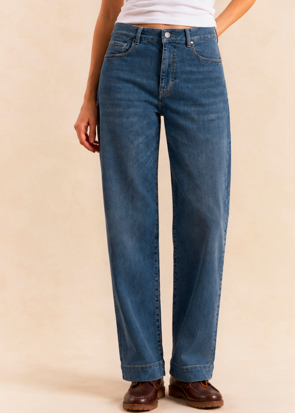 BLOOM Jean boyfriend à jambe large - 2 - Sud Express - Sud Express