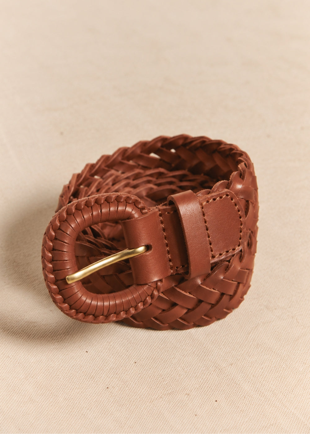 CAMEN Braided leather belt - 1 - Sud Express - Sud Express