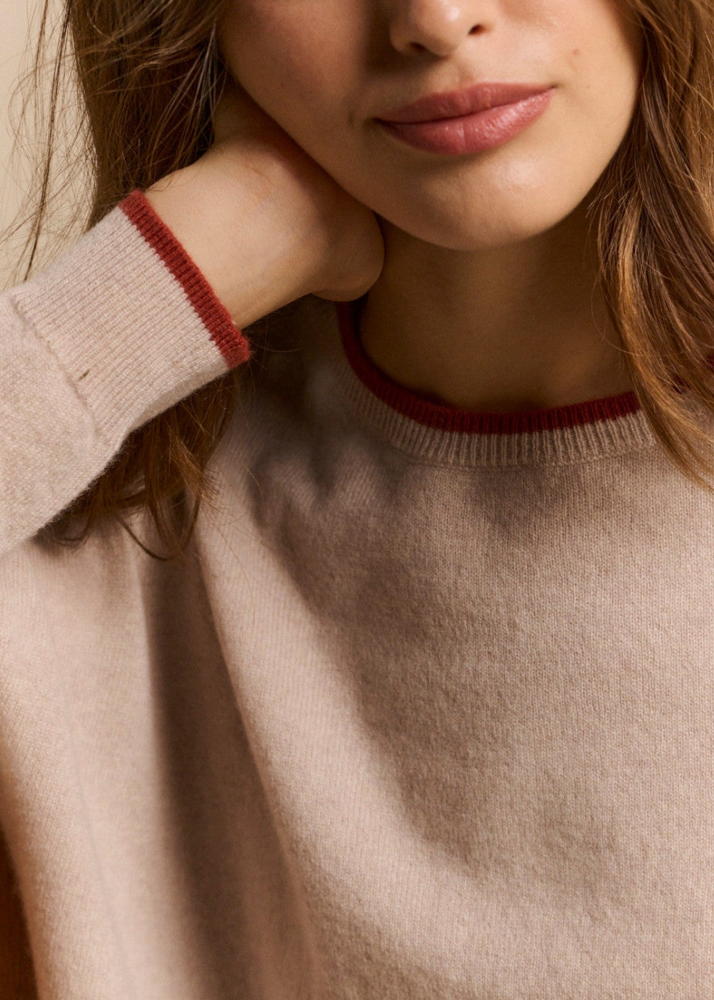 MONAELLE Boat neck cashmere sweater, boxy fit - 4 - Sud Express - Sud Express