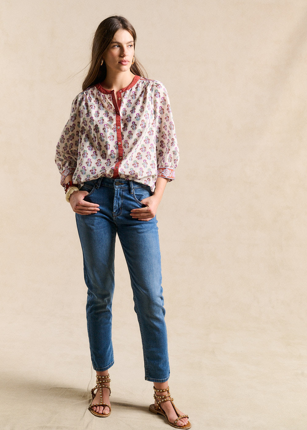 Blouse imprimé indien - Sud Express - 5 - Sud Express