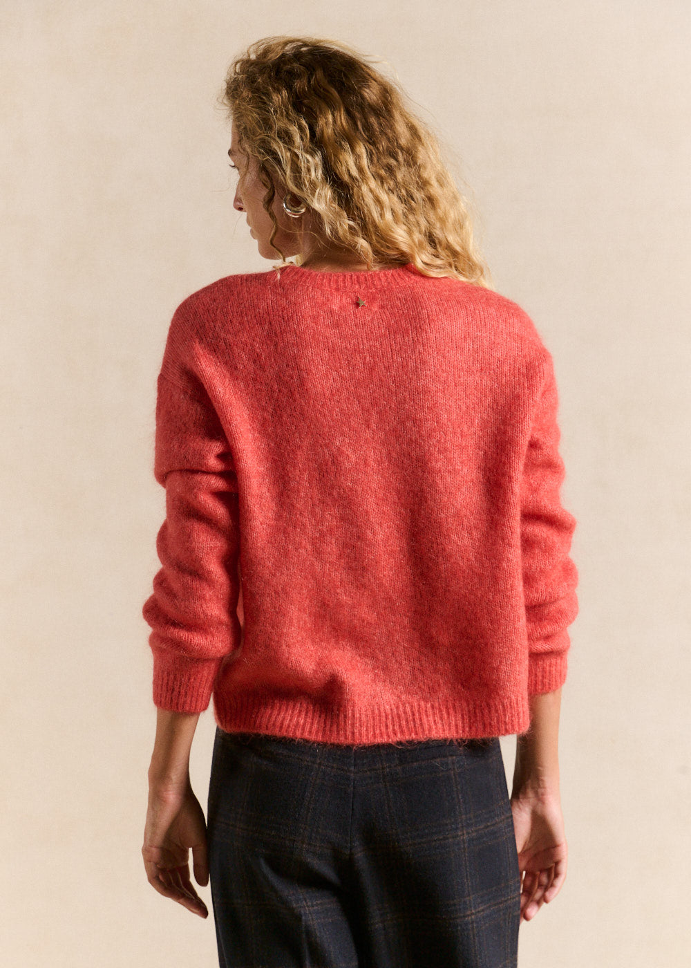 Pull col rond en mohair manches longues - Sud Express - 3 - Sud Express