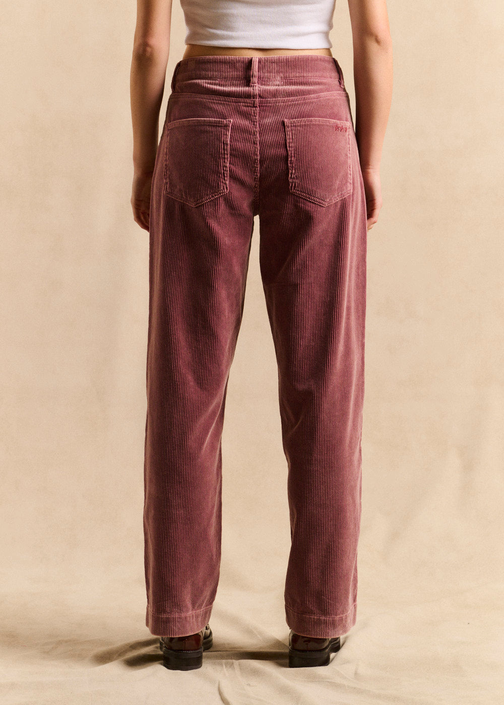 Pantalon coupe boyfriend en velours côtelé - Sud Express - 3 - Sud Express