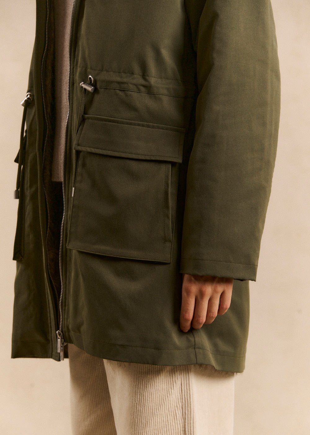 Parka déperlante longue doublée fausse fourrure - Sud Express - 4 - Sud Express