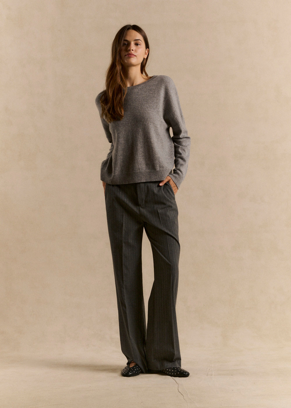 Pantalon tailleur taille haute plissé - Sud Express - 1 - Sud Express