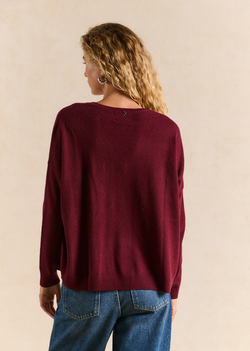Pull cachemire col V ample - Sud Express - 3 - Sud Express