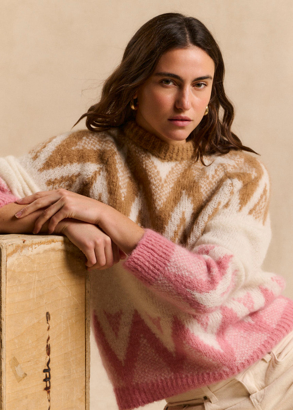 Pull jacquard col rond - Sud Express - 1 - Sud Express