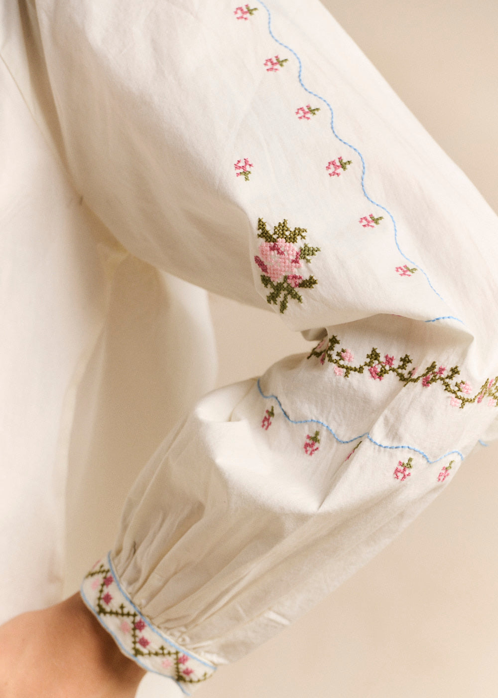 Blouse brodée en coton - Sud Express - 5 - Sud Express