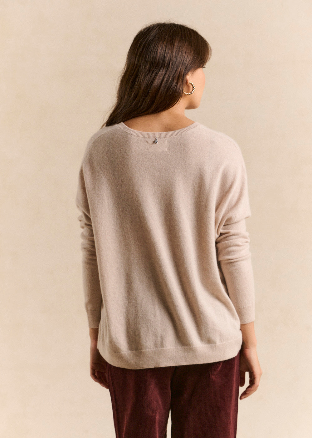 Pull cachemire col V ample - Sud Express - 3 - Sud Express