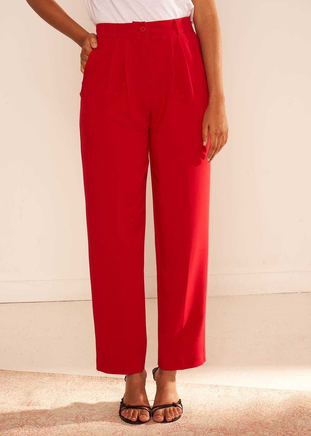 Pantalon tailleur taille haute - Sud Express - 5 - Sud Express