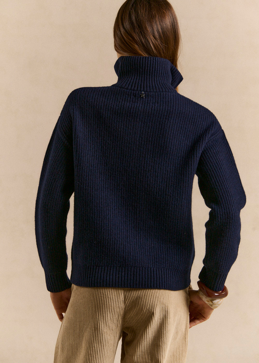 GLENORIA Gilet col montant zippé en laine - 4 - Sud Express - Sud Express