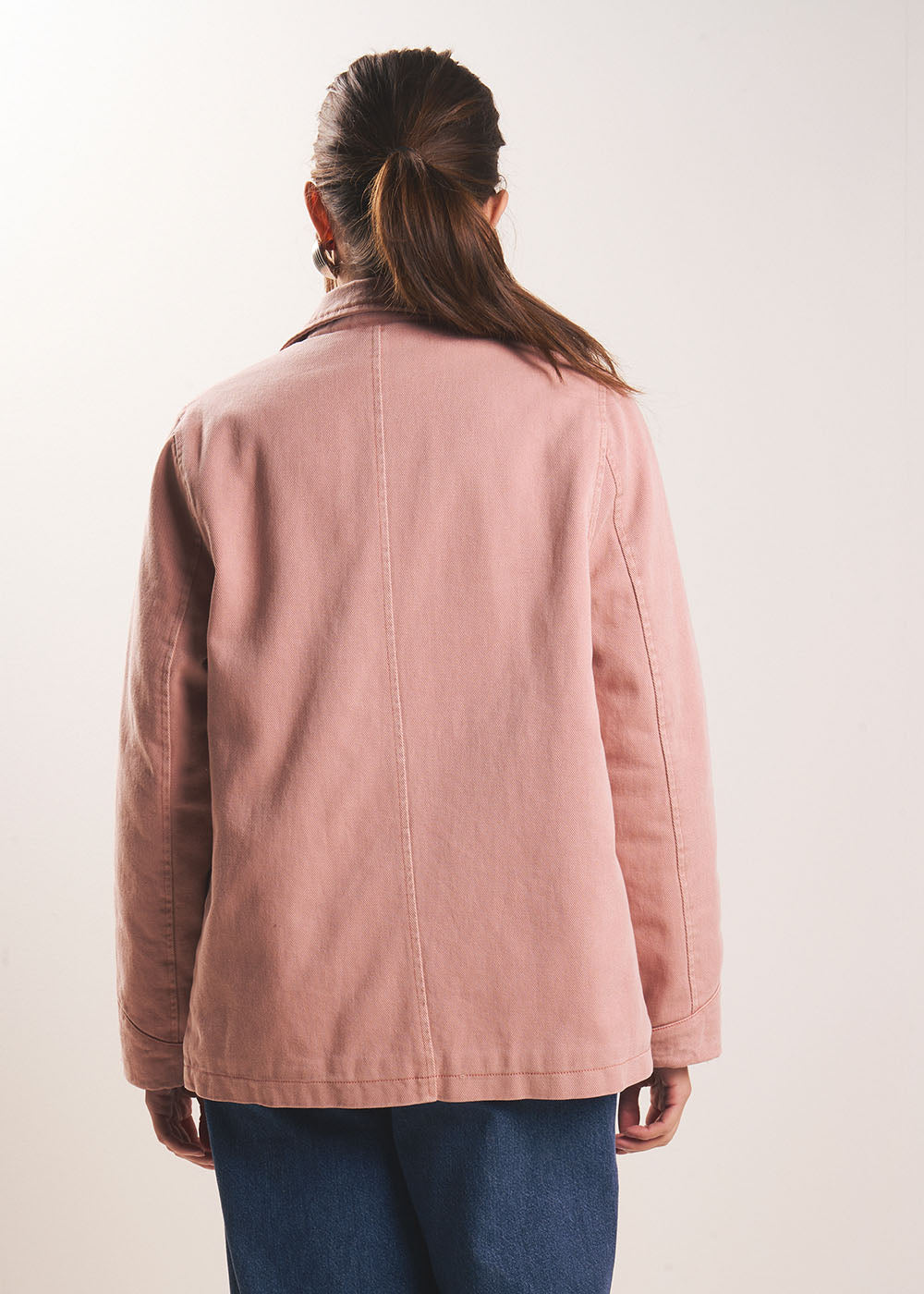 Veste longue en coton avec intérieur matelassé - Sud Express - 3 - Sud Express