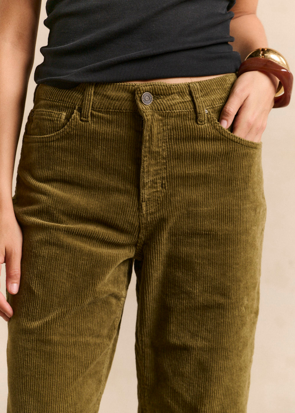 Pantalon wideleg en velours - Sud Express - 5 - Sud Express
