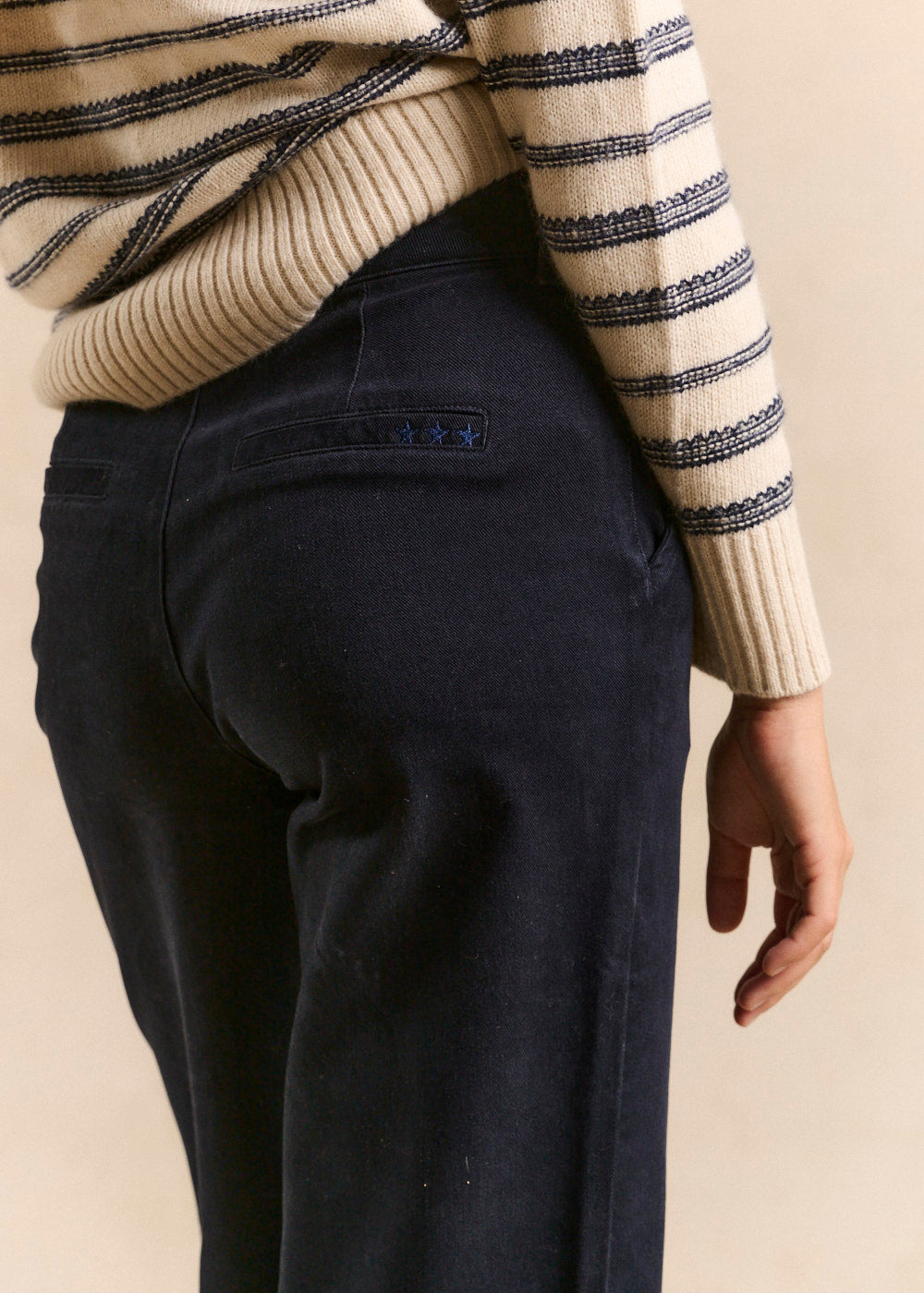 Pantalon droit toucher peau de pêche - Sud Express - 4 - Sud Express