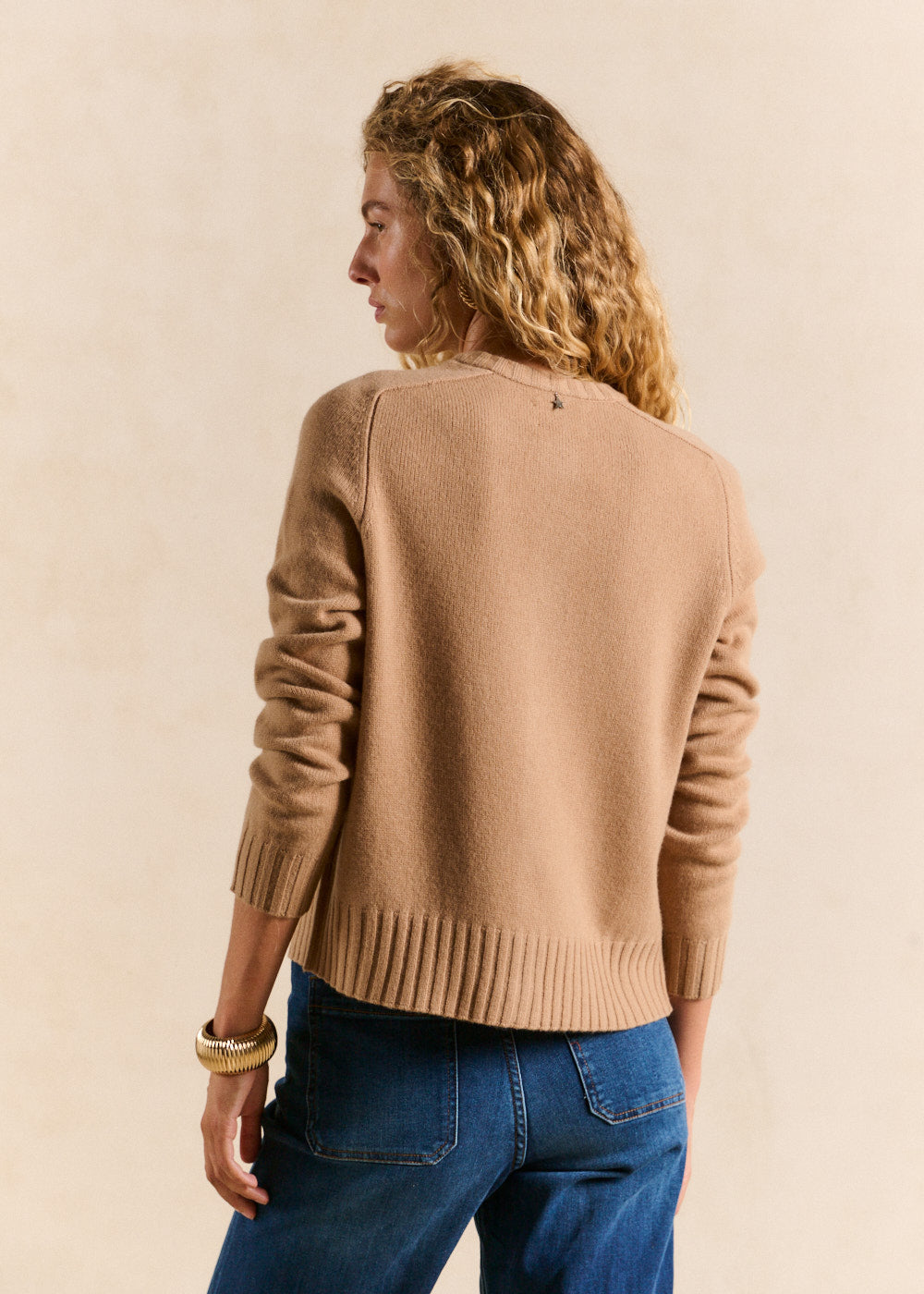 Gilet cardigan en laine col rond - Sud Express - 3 - Sud Express