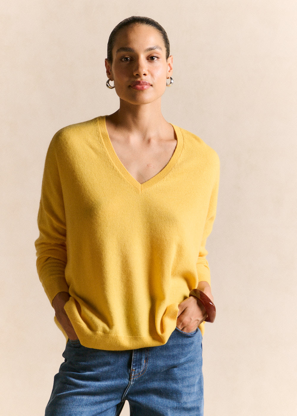 Pull cachemire col V ample - Sud Express - 1 - Sud Express