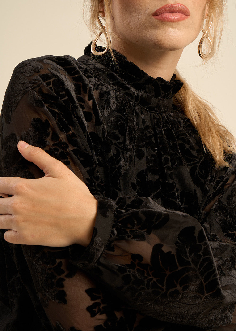 Robe courte en velours - Sud Express - 2 - Sud Express