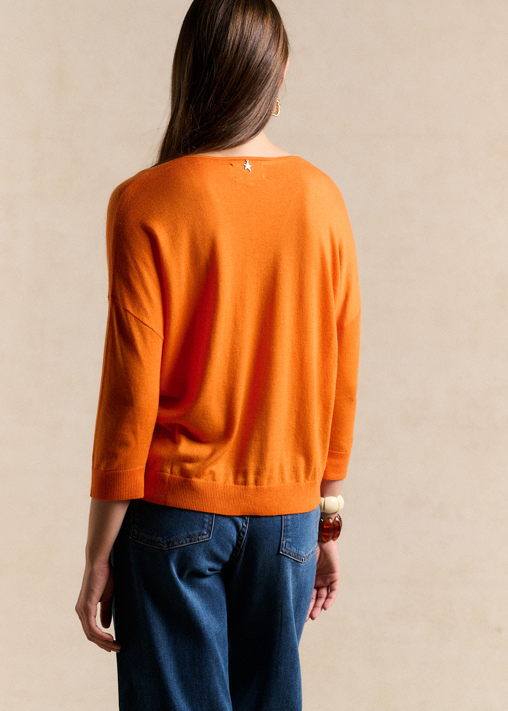 Pull col V oversize avec manches mi-longues - Sud Express - 3 - Sud Express