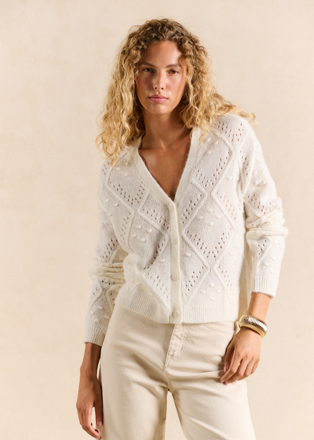 Gilet motif losange - Sud Express - 5 - Sud Express