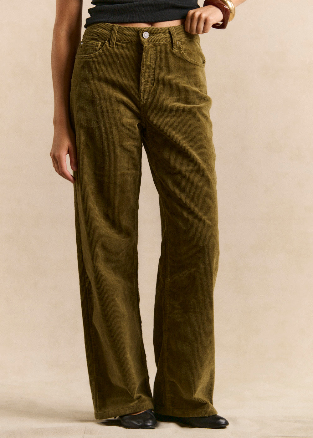 CHLOEVEL Pantalon wideleg en velours - 2 - Sud Express - Sud Express