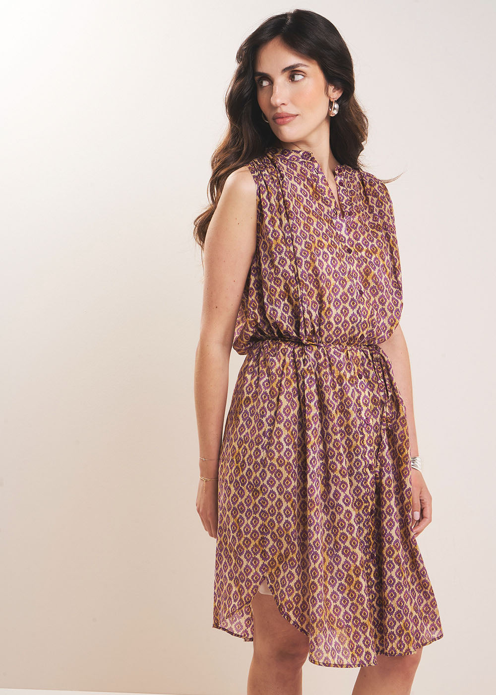 Robe sans manches imprimée - Sud Express - 5 - Sud Express