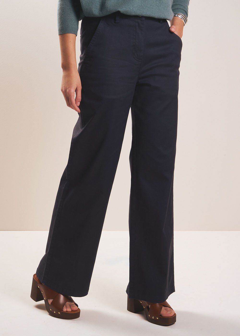 Pantalon droit taille haute - Sud Express - 1 - Sud Express