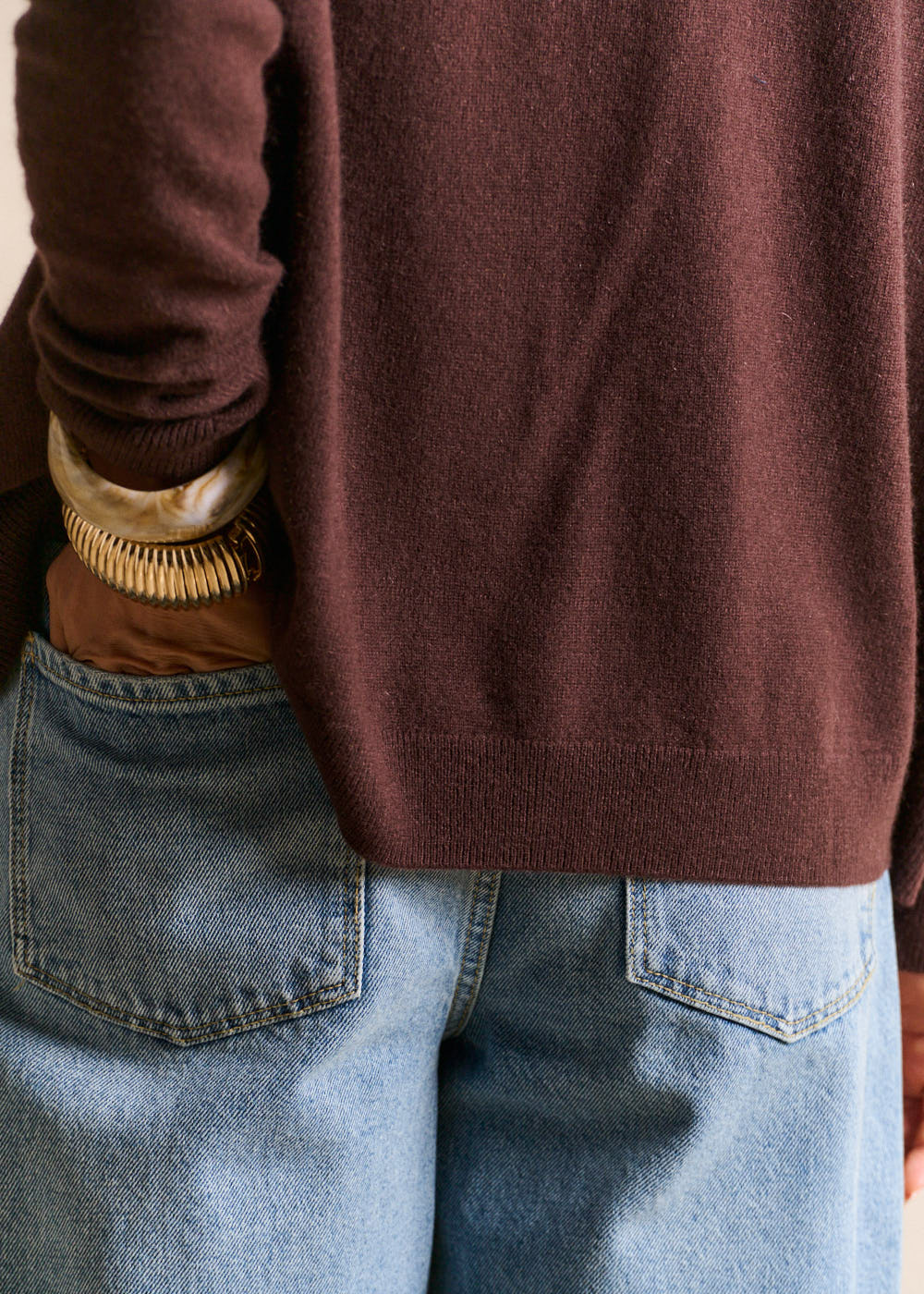 Pull cachemire col V ample - Sud Express - 2 - Sud Express