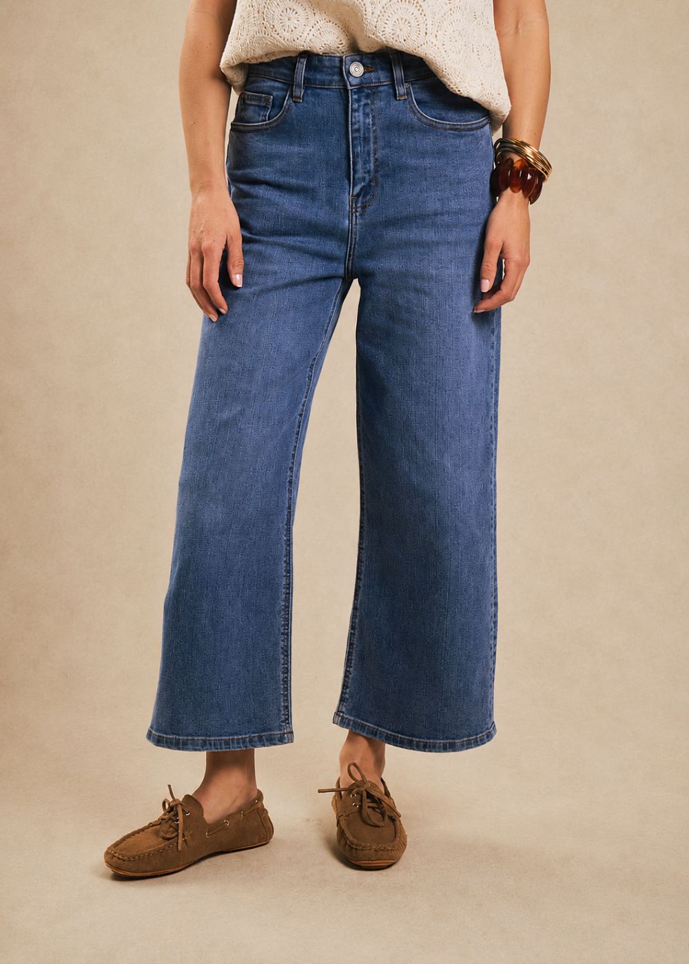 SUZY Jean taille haute coupe large 7/8 - 2 - Sud Express - Sud Express