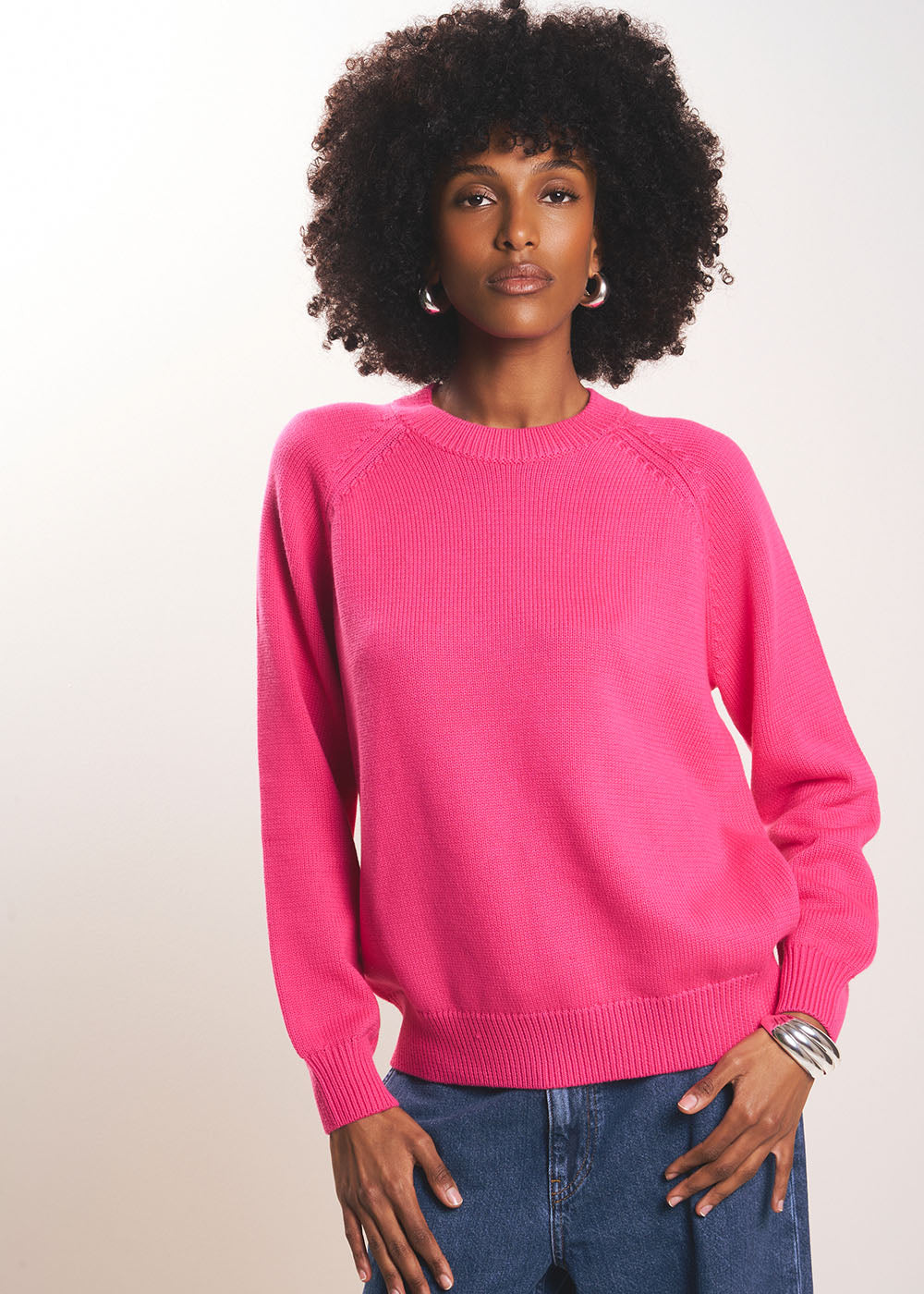 Pull col rond en coton - Sud Express - 5 - Sud Express