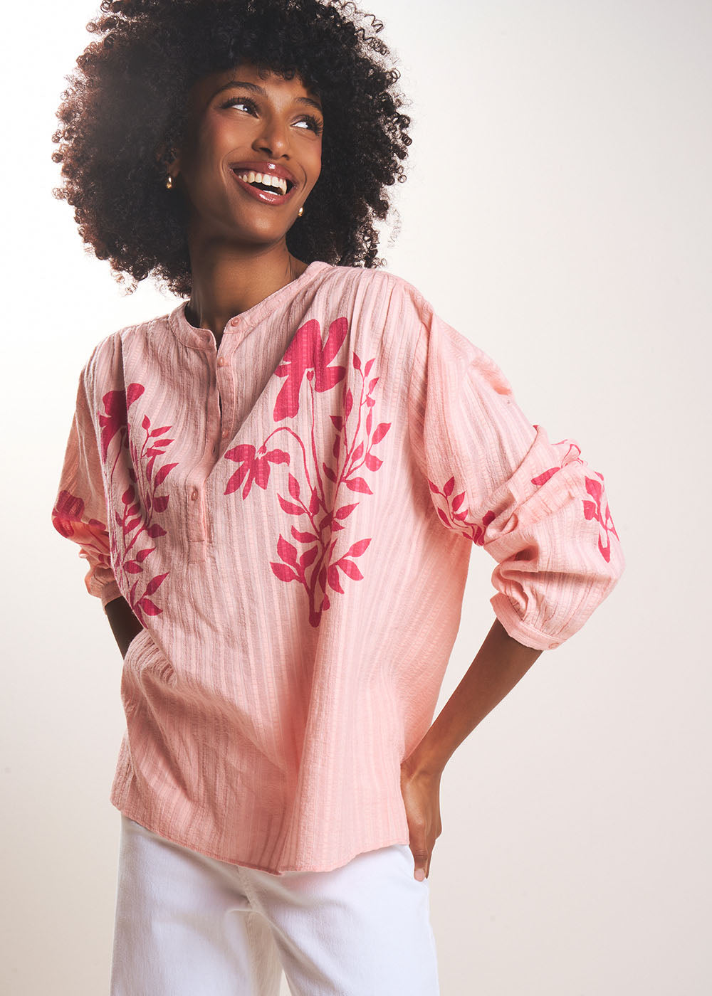 Blouse à imprimé floral - Sud Express - 5 - Sud Express