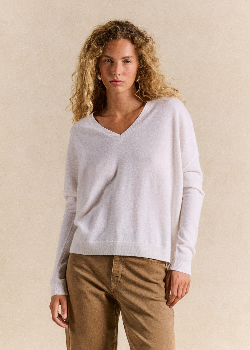 Pull cachemire col V ample - Sud Express - 1 - Sud Express