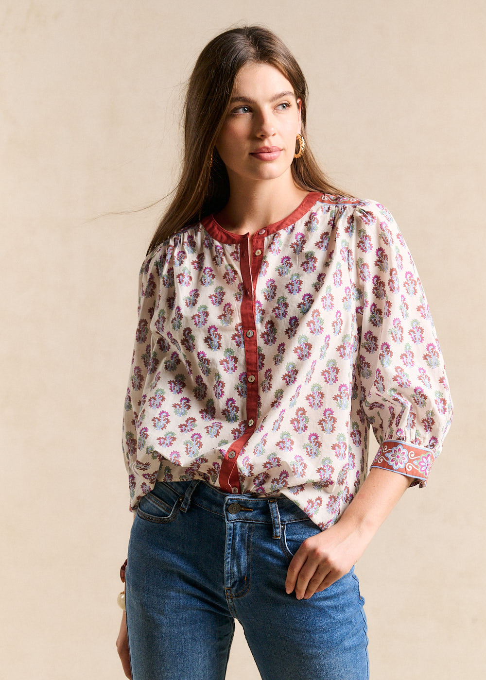 TALMA Blouse imprimé indien - 4 - Sud Express - Sud Express