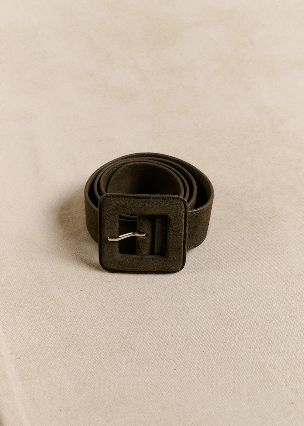 Ceinture cuir large boucle carrée - Sud Express - 1 - Sud Express