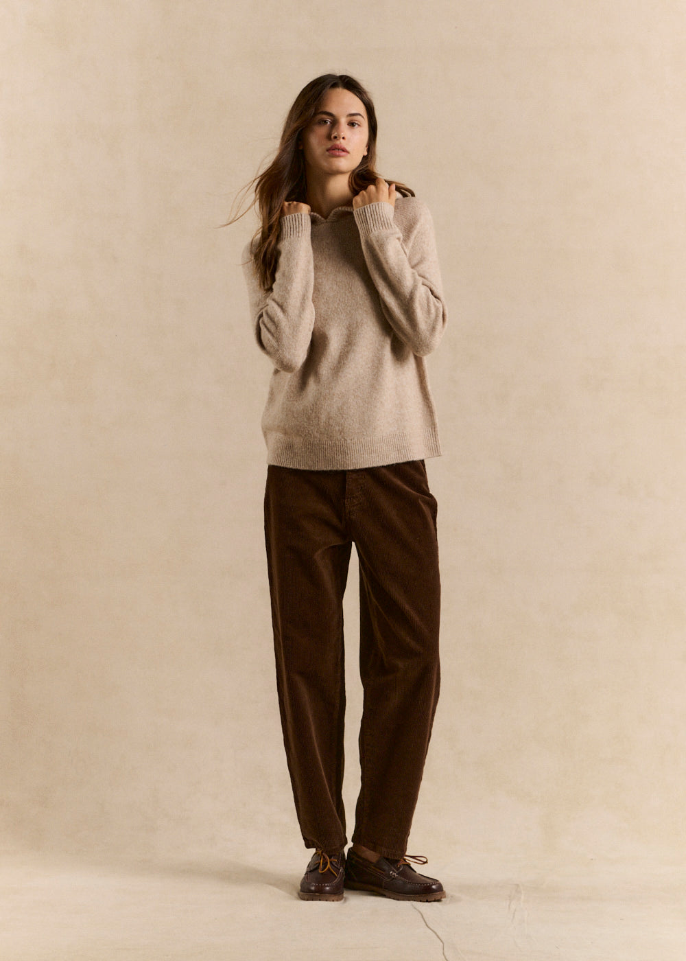 BILLYNI Pantalon velours coupe ballon - 2 - Sud Express - Sud Express