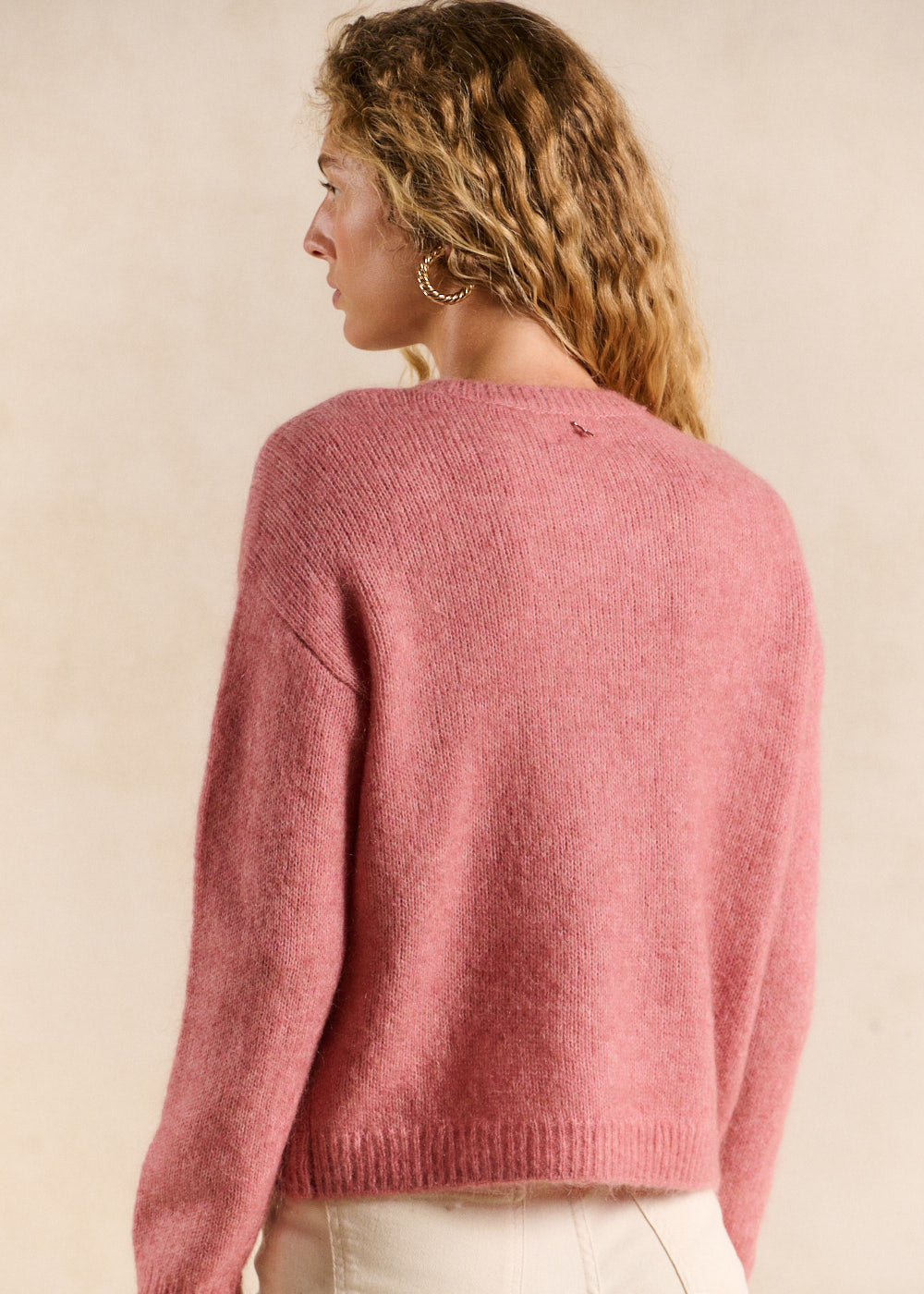 Pull col rond en mohair manches longues - Sud Express - 3 - Sud Express