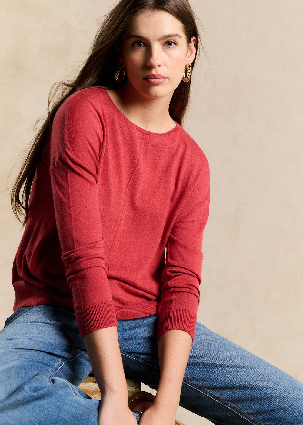 MANONA Pull col bateau oversize - 1 - Sud Express - Sud Express