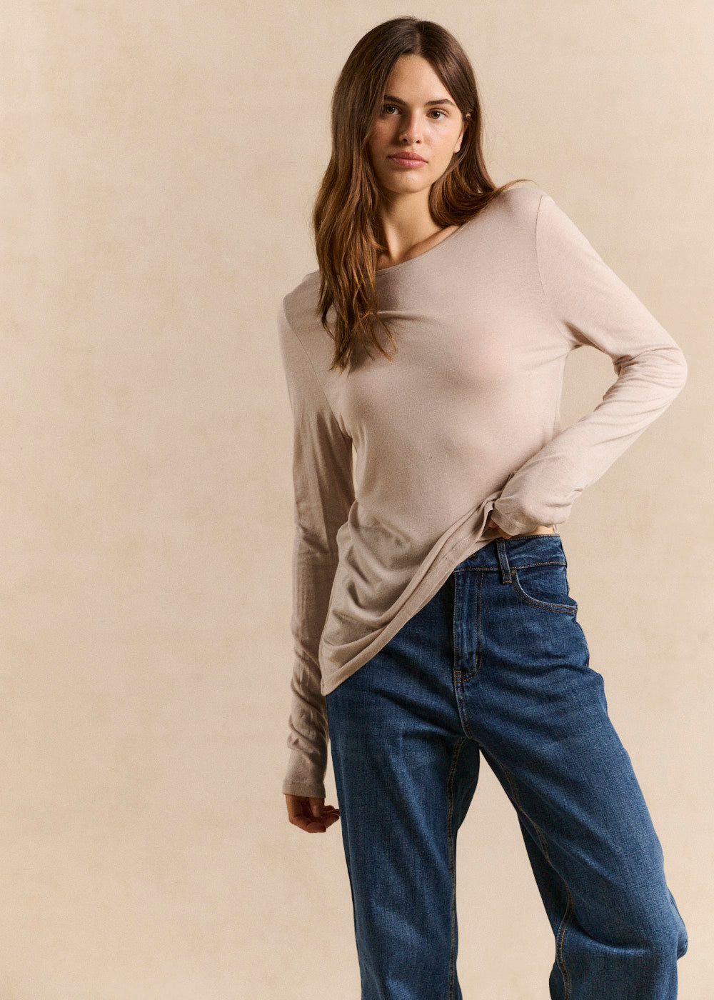 TATUFA Long-sleeved crew-neck T-shirt - 1 - Sud Express - Sud Express