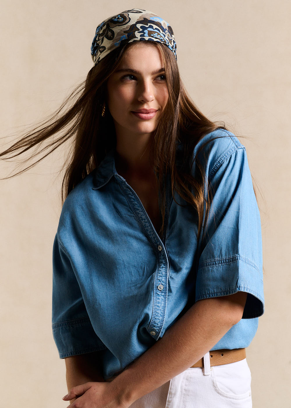 Chemise denim fluide - Sud Express - 4 - Sud Express