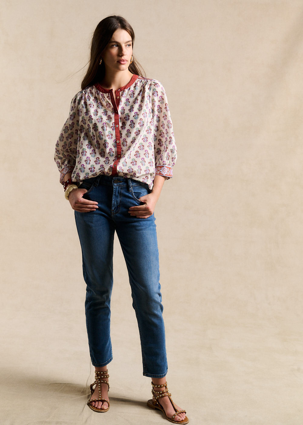 Blouse imprimé indien - Sud Express - 5 - Sud Express