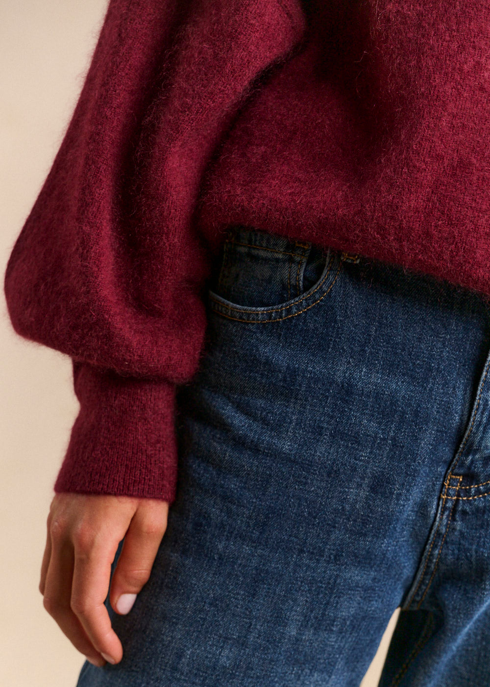 Loose-fitting turtleneck jumper - Sud Express - 4 - Sud Express
