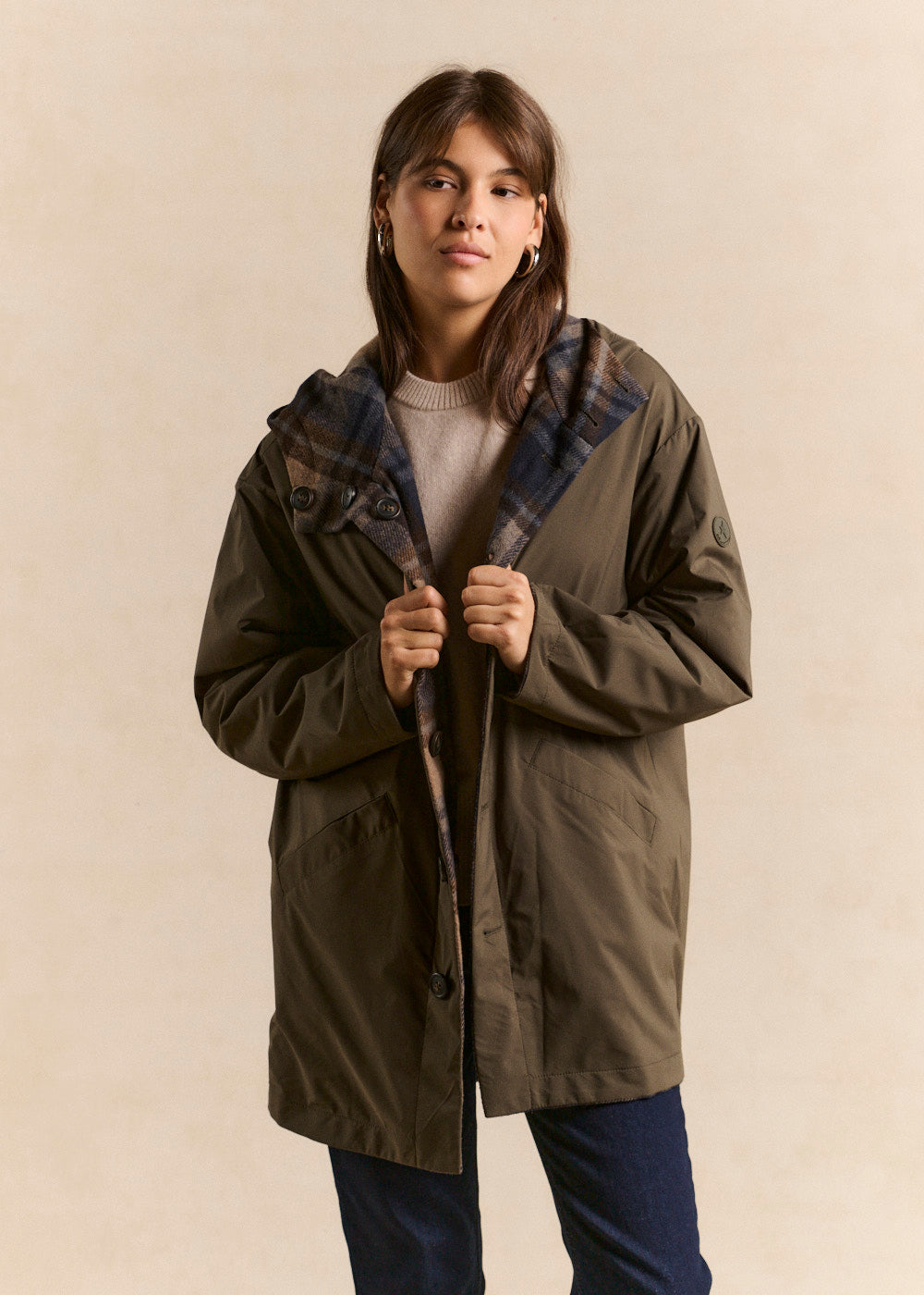 Parka longue réversible à capuche - Sud Express - 3 - Sud Express