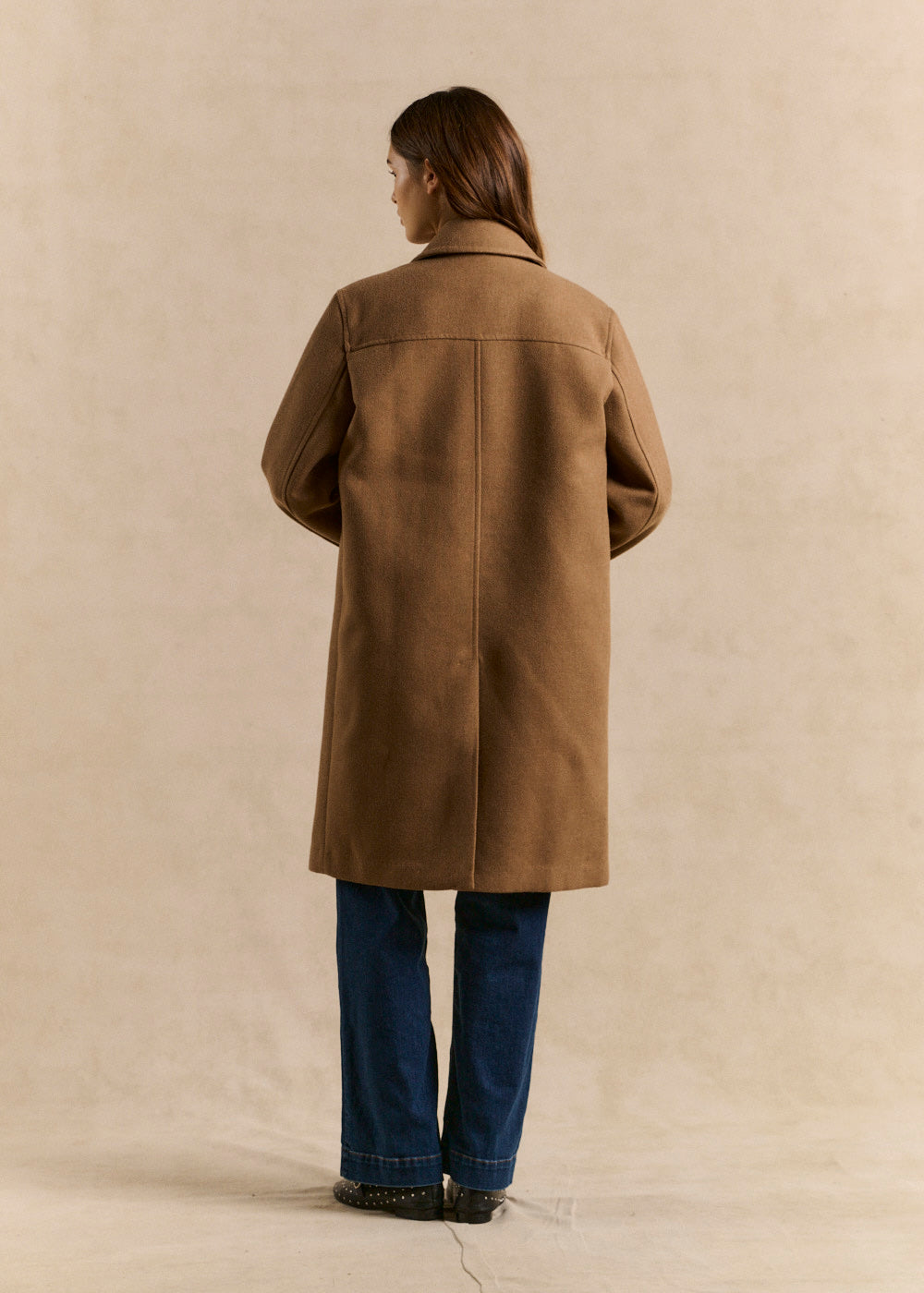 Manteau long ample col tailleur - Sud Express - 3 - Sud Express