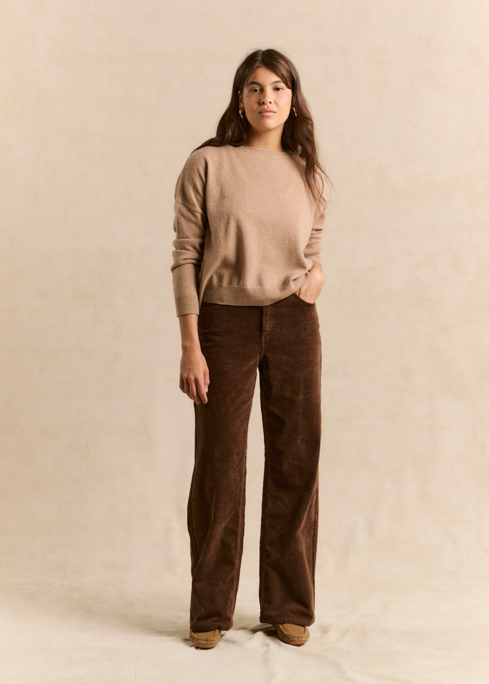 CHLOEVEL Pantalon wideleg en velours - 1 - Sud Express - Sud Express