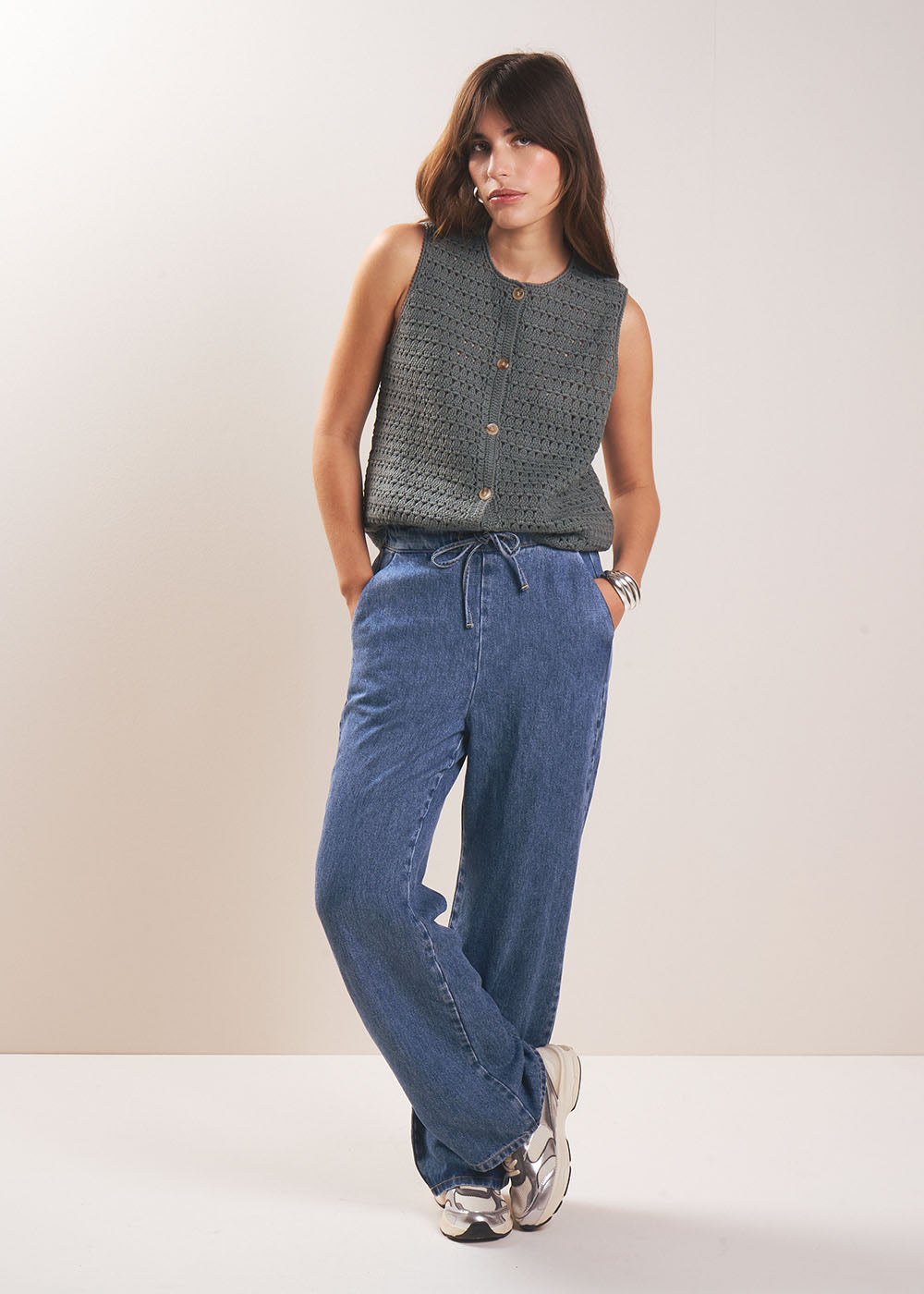 Gilet sans manches en coton - Sud Express - 5 - Sud Express