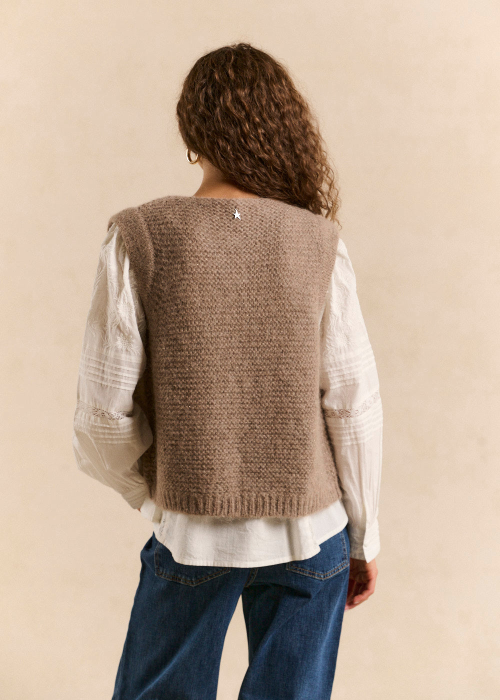 GOTANAX Gilet sans manches en mohair fils métallisés - 3 - Sud Express - Sud Express