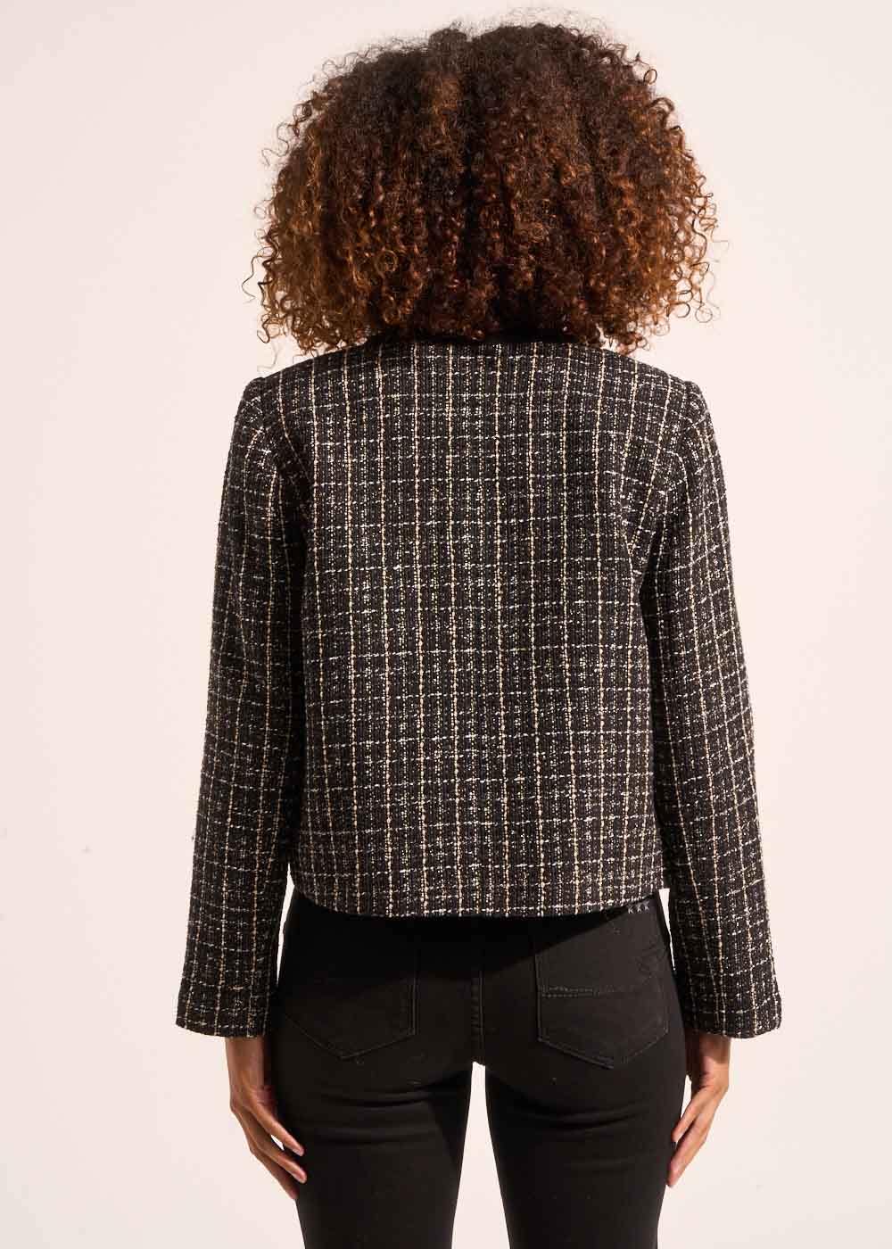 Veste courte en tweed - Sud Express - 3 - Sud Express