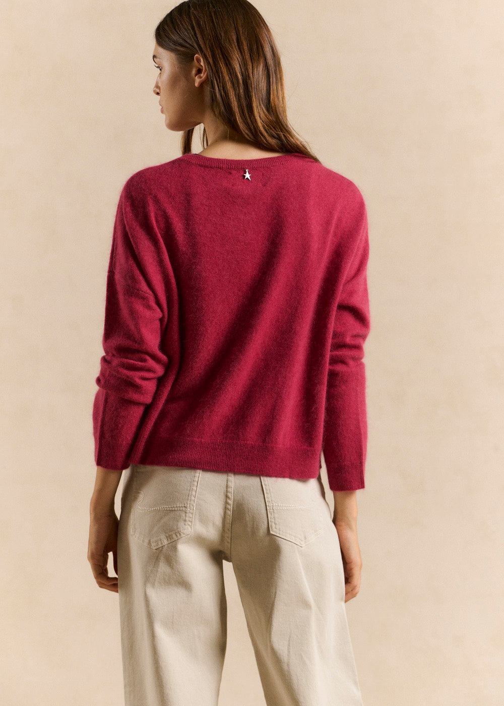 MARCYA Boat neck sweater in brushed wool and cashmere - 2 - Sud Express - Sud Express