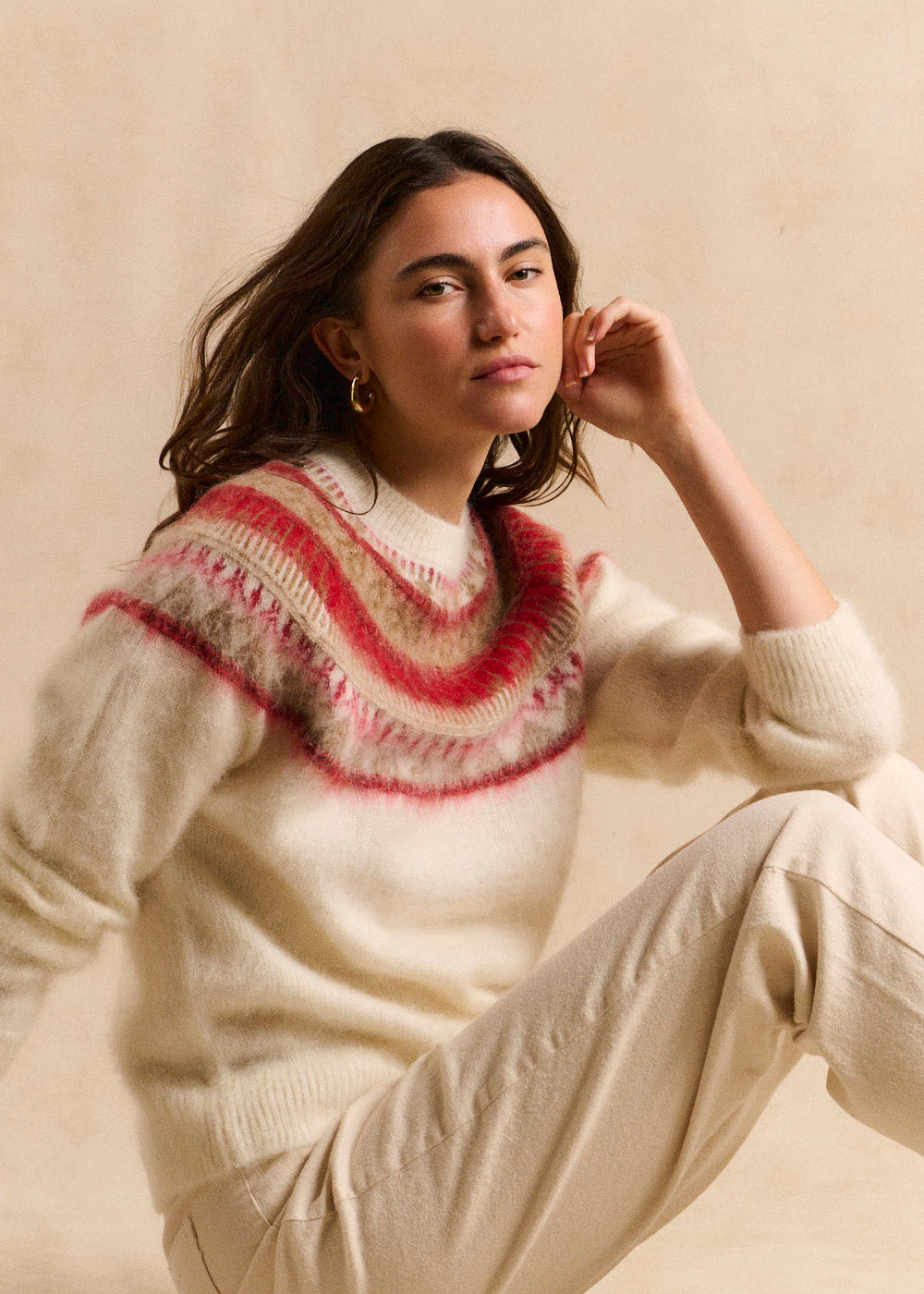 Pull jacquard nordique court - Sud Express - 5 - Sud Express