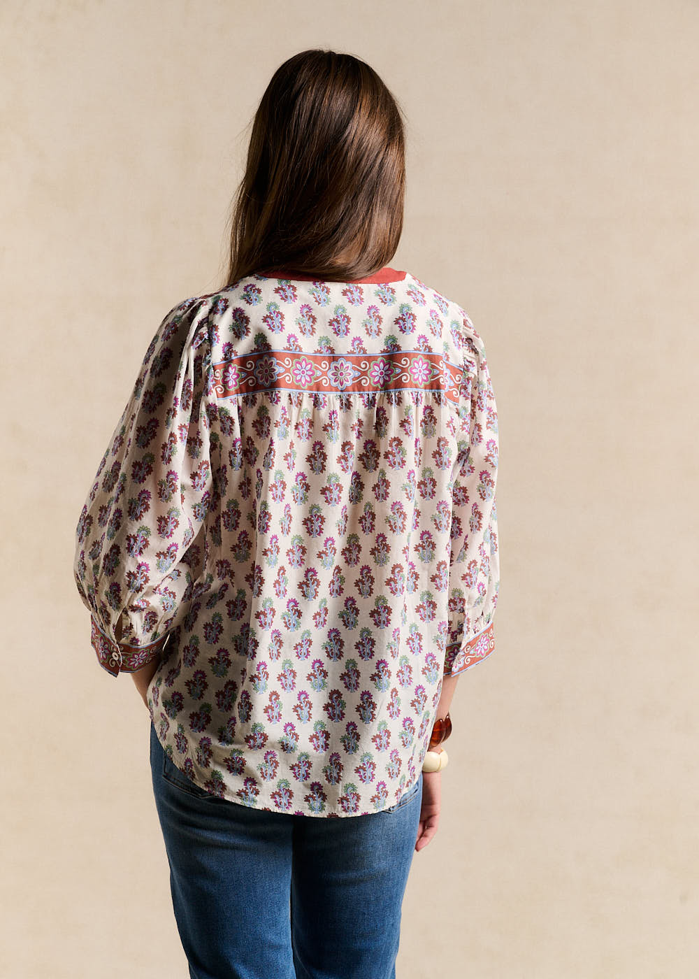 Blouse imprimé indien - Sud Express - 3 - Sud Express