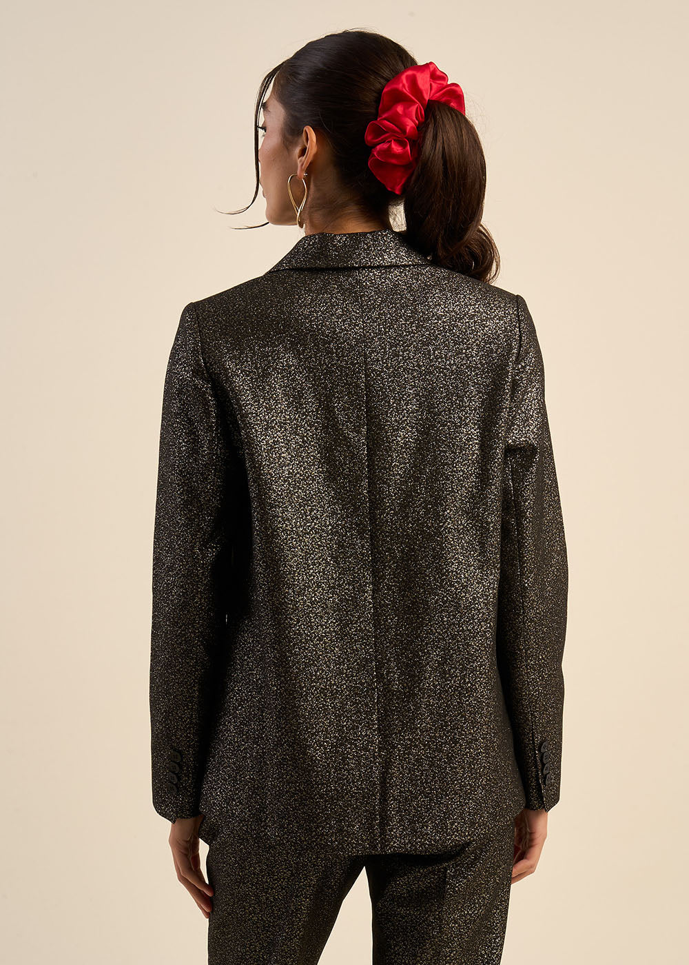 Veste de tailleur jacquard mouchetée - Sud Express - 3 - Sud Express